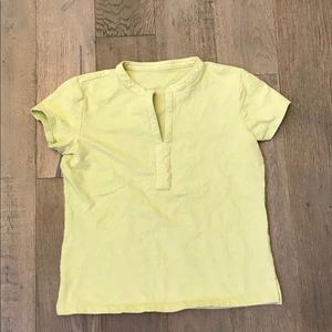 Apple green cap sleeve t shirt